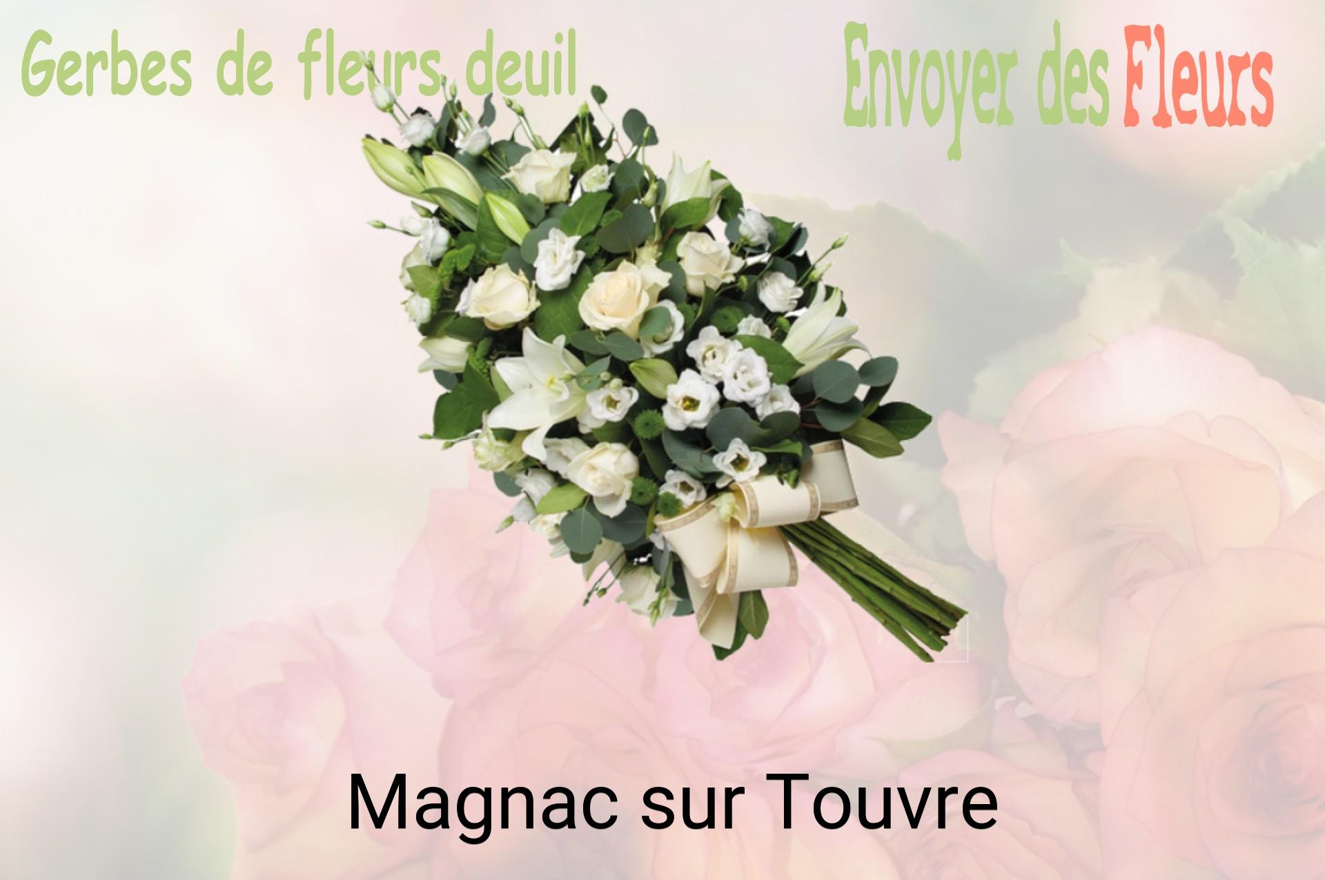 Gerbe de fleurs de deuil livrée à Magnac-sur-Touvre